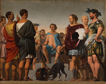restauratie van Caesar van Everdingen, Lycurgus demonstreert het belang van opvoeding