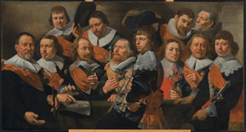 Caesar van Everdingen, Officieren van de oude schutterij