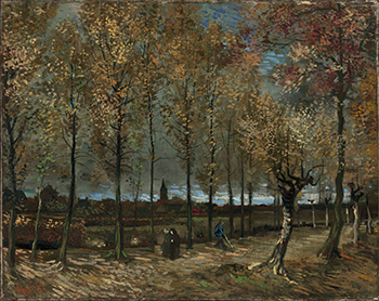 Vincent van Gogh - De populierenlaan bij Nuenen