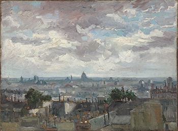 Vincent van Gogh, Gezicht op Parijs